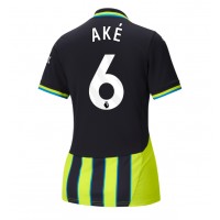 Fotbalové Dres Manchester City Nathan Ake #6 Dámské Venkovní 2024-25 Krátký Rukáv